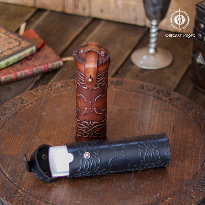 Medieval Leather Belt Tube