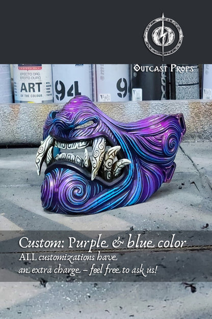 Japanese oni samurai mask Mempo