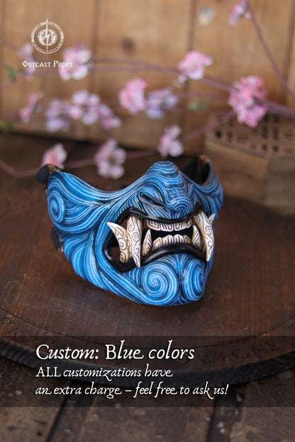 Japanese oni samurai mask Mempo