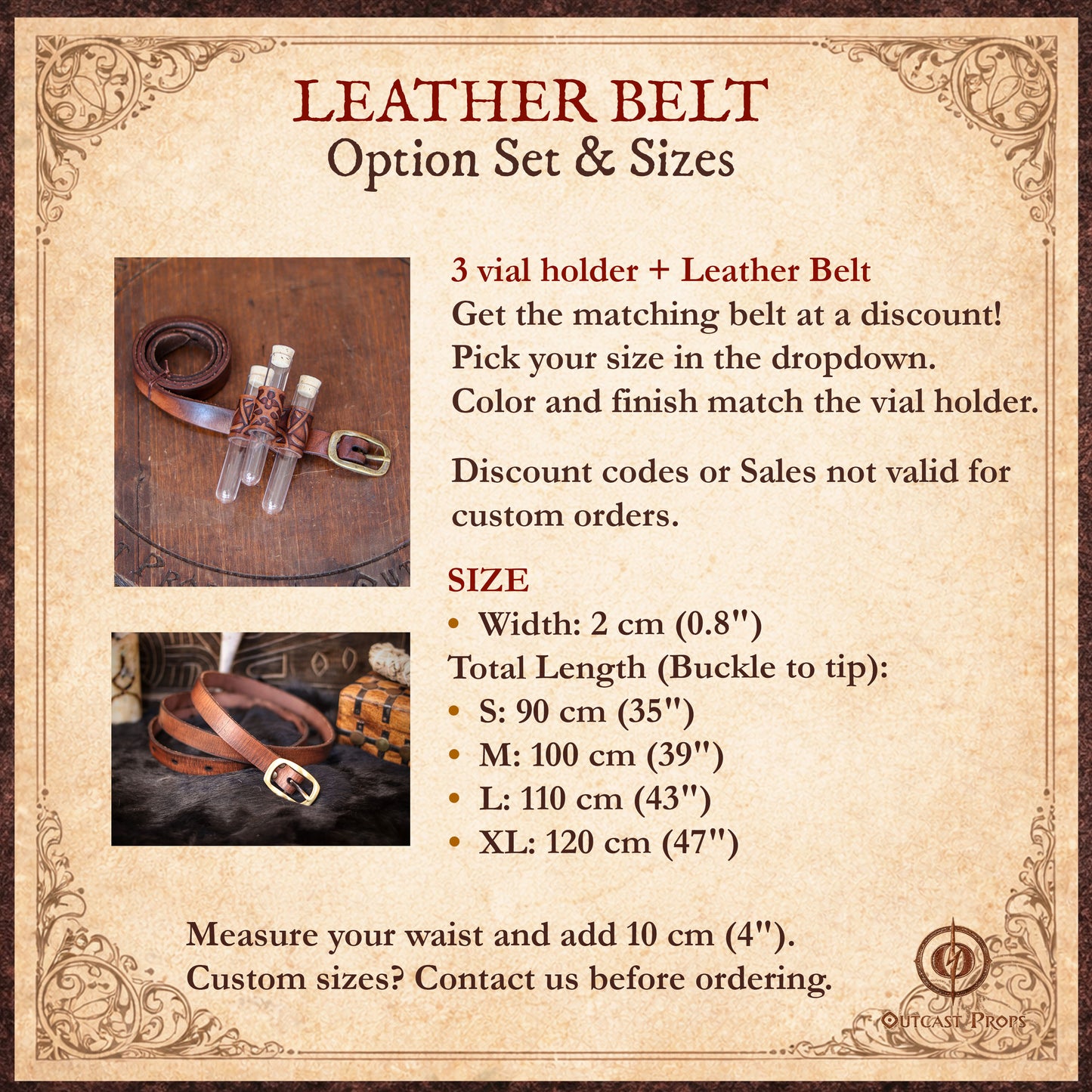 Leather Potion Vial Holder