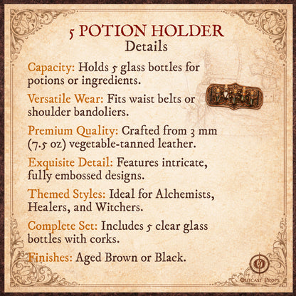 Ornated 5 potion holder