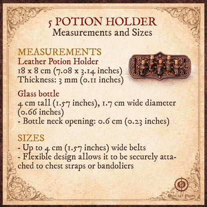 Ornated 5 potion holder