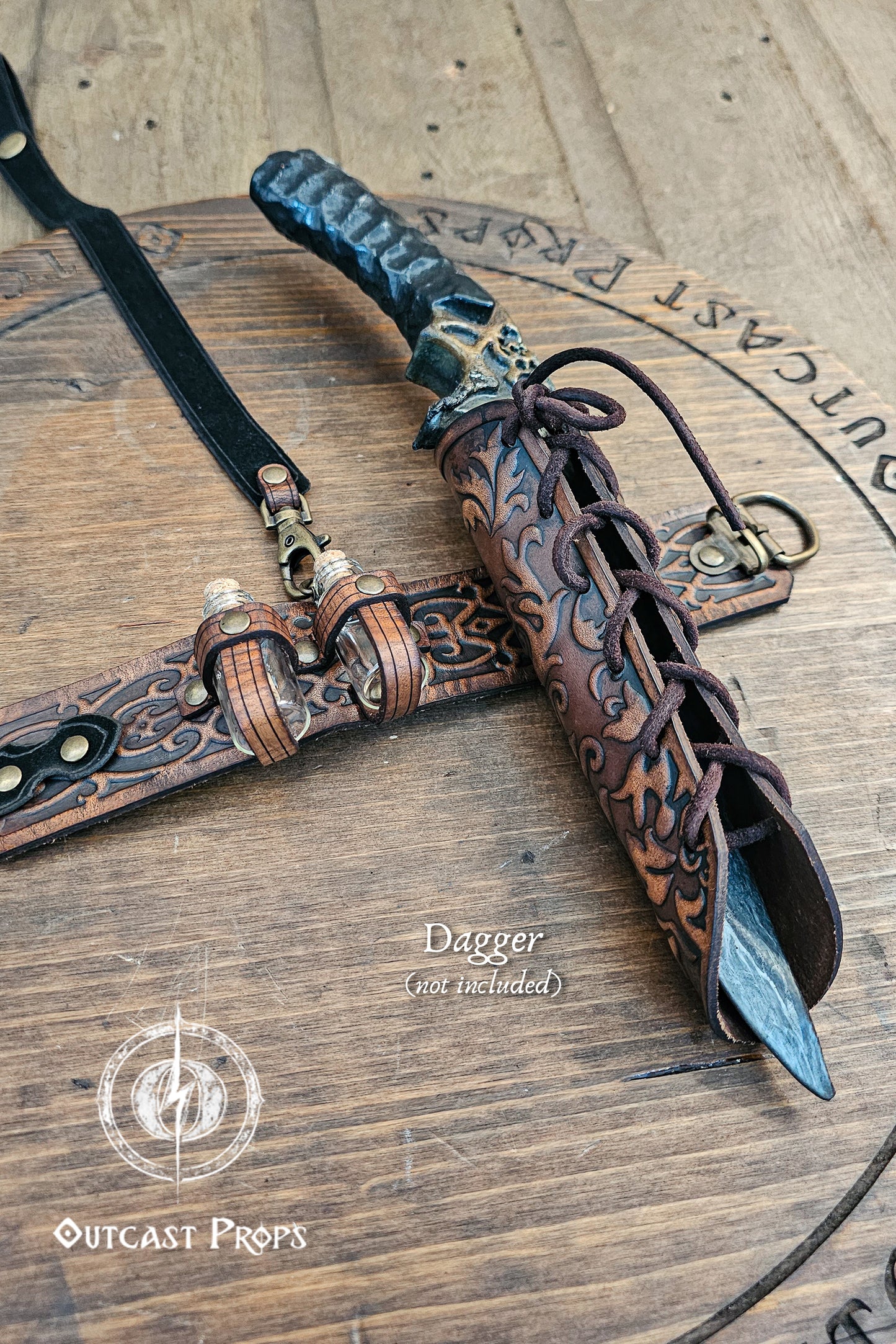 Leather Dagger Garter Holster