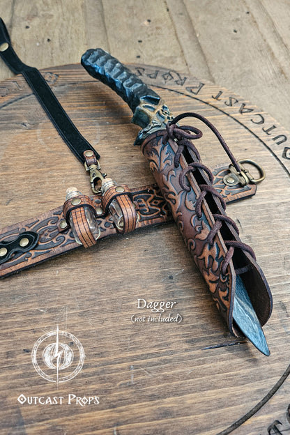 Leather Dagger Garter Holster