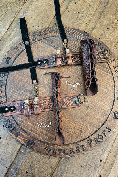 Leather Dagger Garter Holster