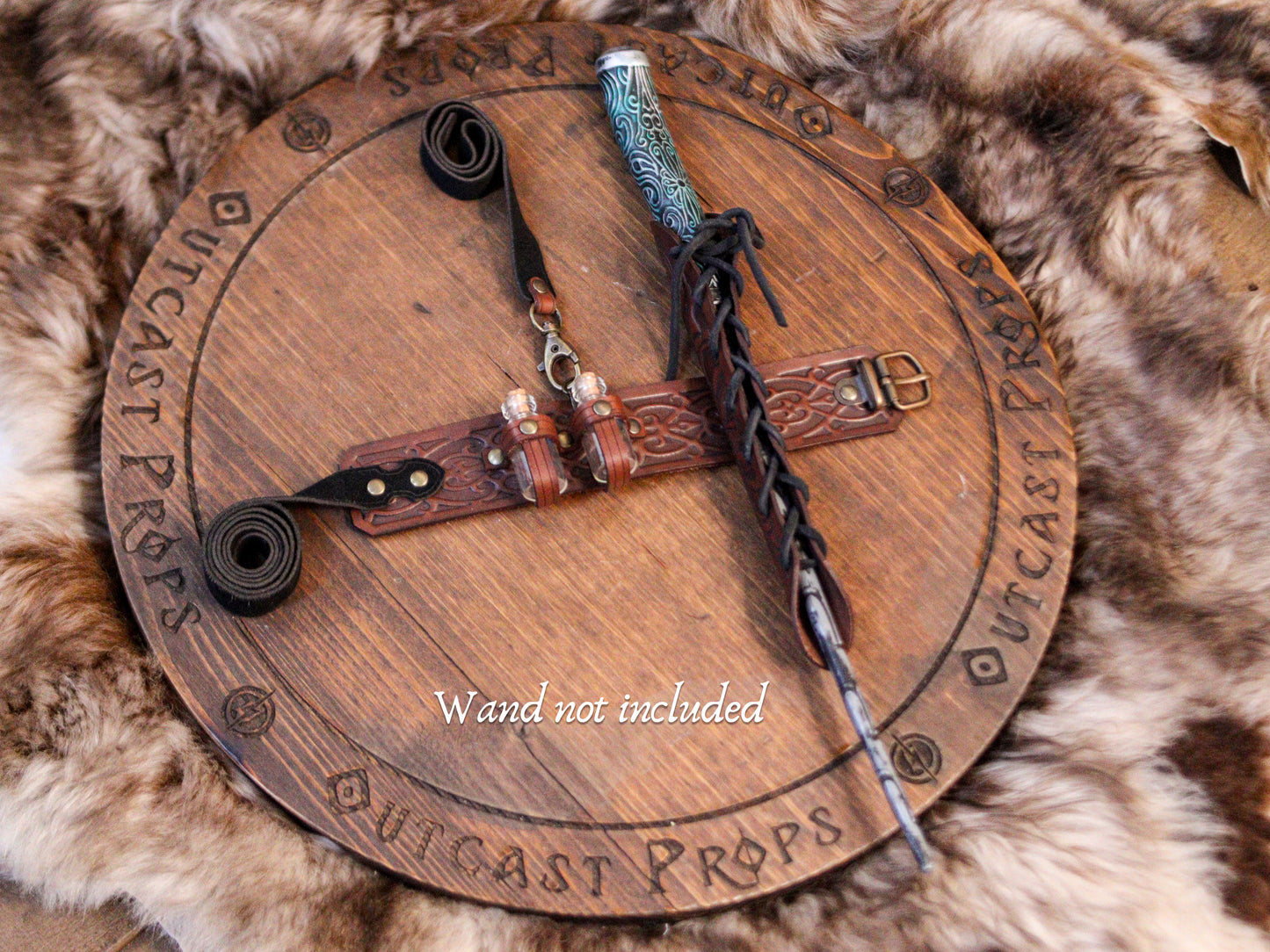 Ornated wand garter holster
