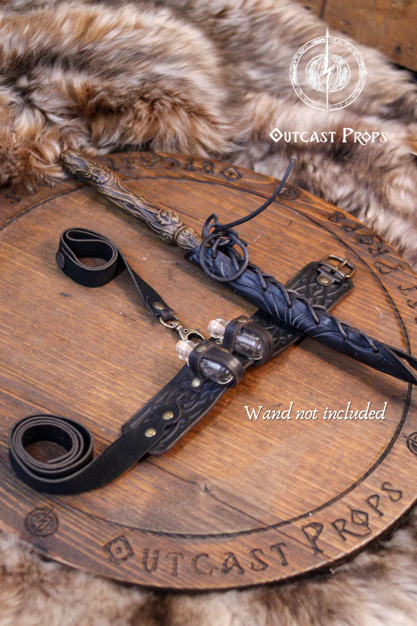 Ornated wand garter holster