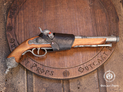 Flintlock Holster or Small Sword Frog (Ornated)