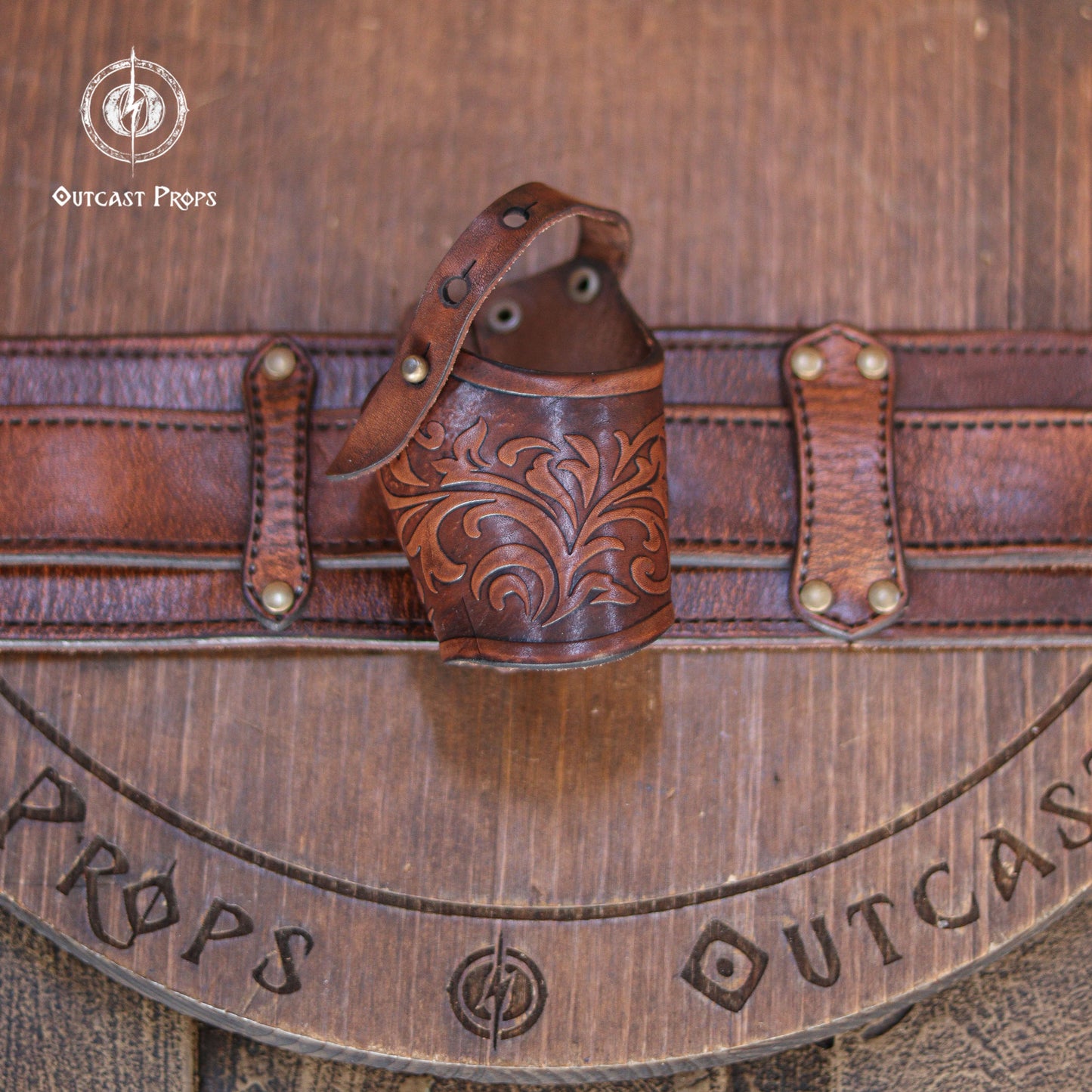 Flintlock Holster or Small Sword Frog (Ornated)