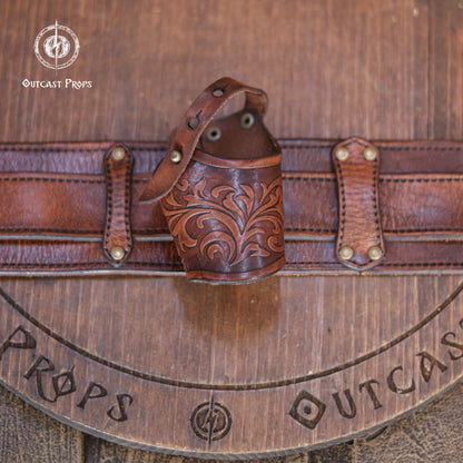Flintlock Holster or Small Sword Frog (Ornated)
