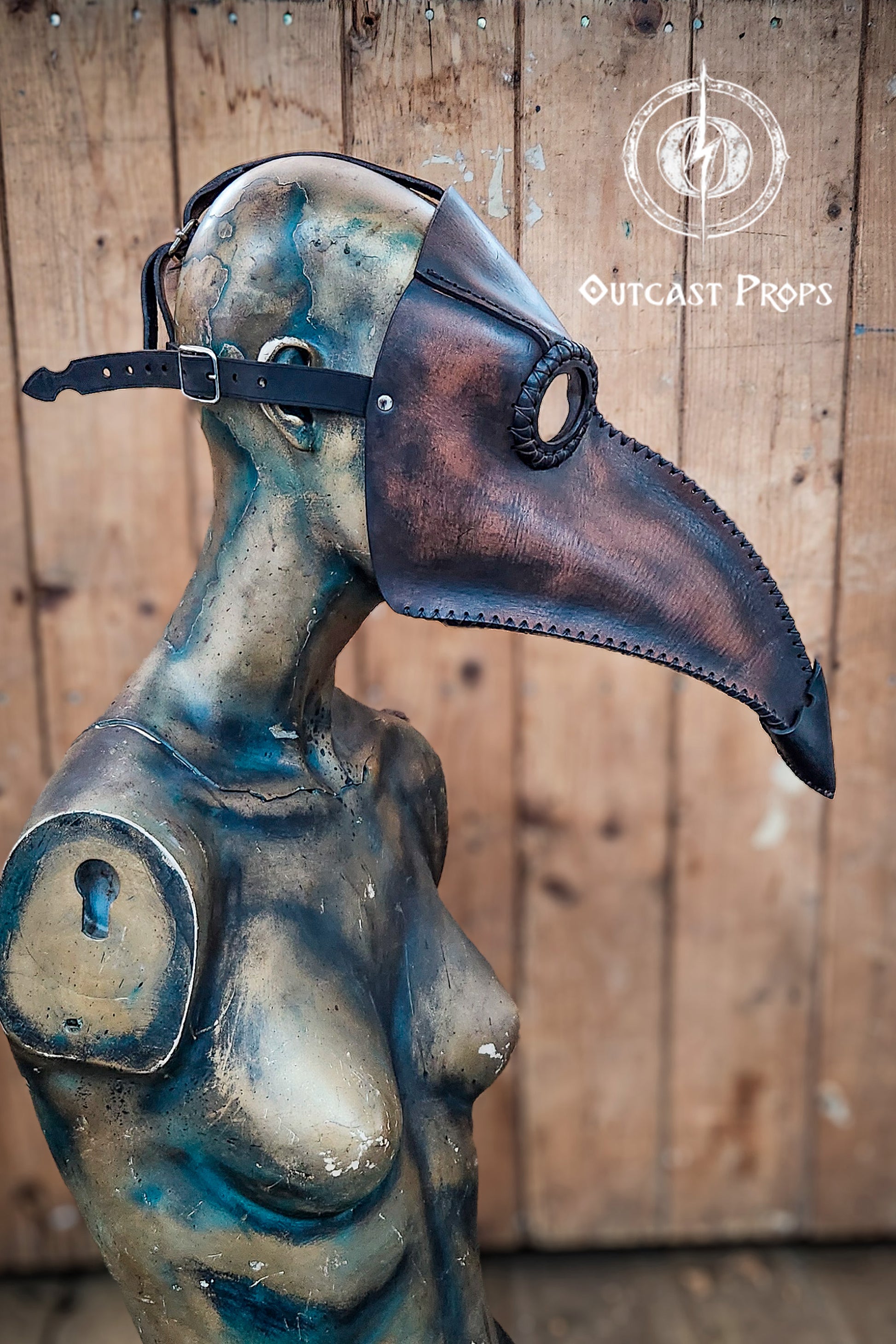 Plague Doctor Mask Darkest Dungeon Long Nose Bird Mask Steampunk plague costume full-grain leather larp medieval assassin alchemist cosplay
