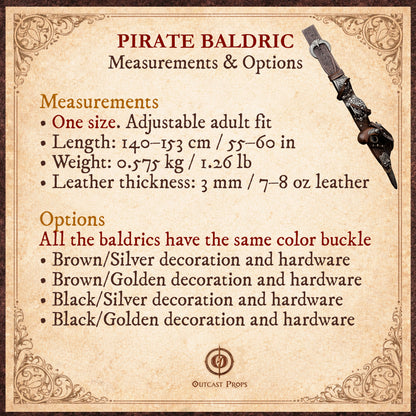 Rackham Pirate Flintlock Baldric