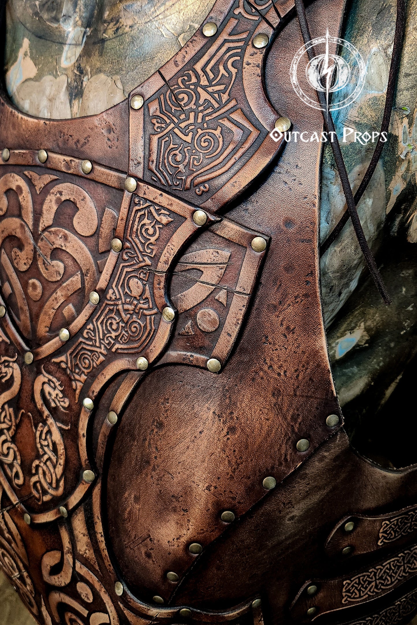 Celtic Viking leather torso armor