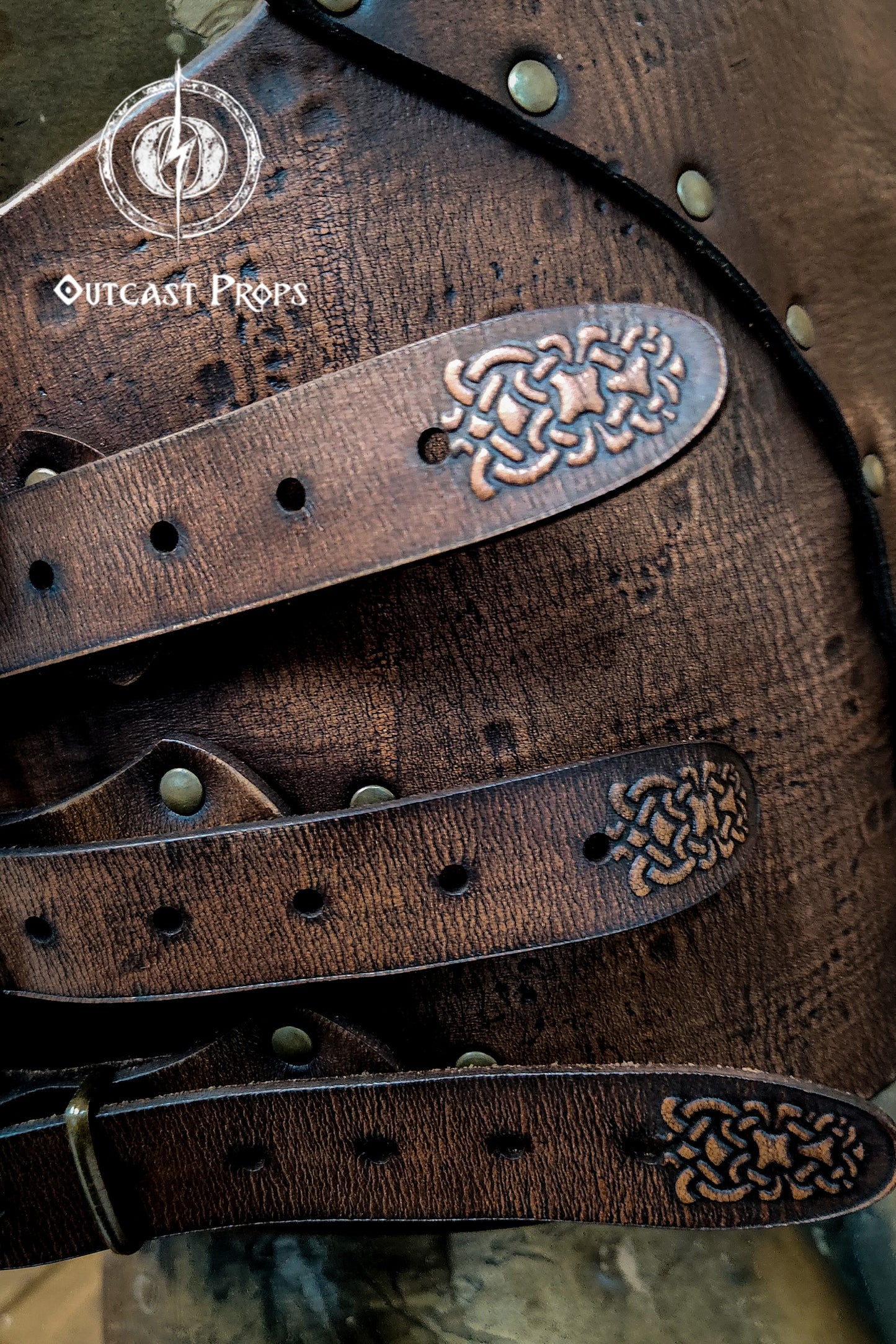 Celtic Viking leather torso armor