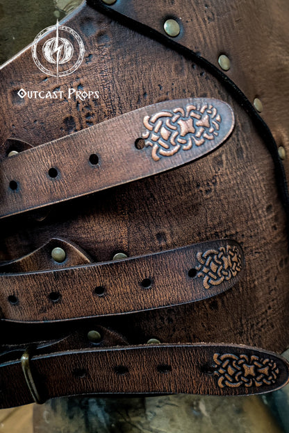 Celtic Viking leather torso armor