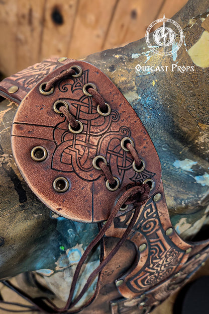 Celtic Viking leather torso armor