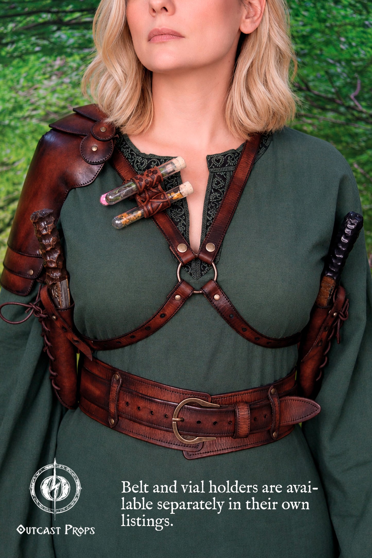 Shoulder Pauldron Dagger X Harness