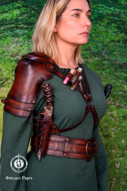 Shoulder Pauldron Dagger X Harness