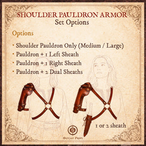 Shoulder Pauldron Dagger X Harness