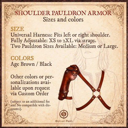 Shoulder Pauldron Dagger X Harness