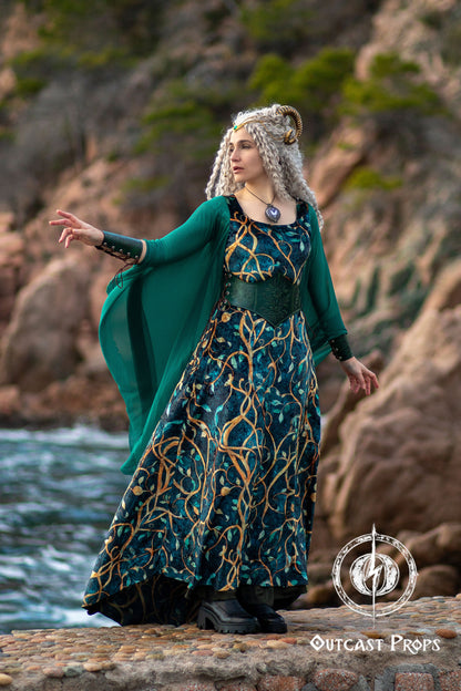 Floral fae Underbust Corset