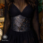 Underbust Roses Leather