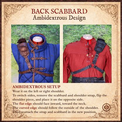 Barbarian Back Sword Scabbard