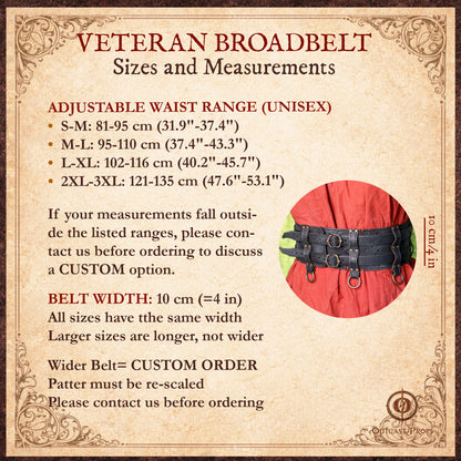 Pirate Veteran Leather Belt