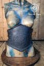 Celtic Dragon Leather Underbust Armor Belt for Viking LARP Costume - Women's Warrior Cosplay Accessory
