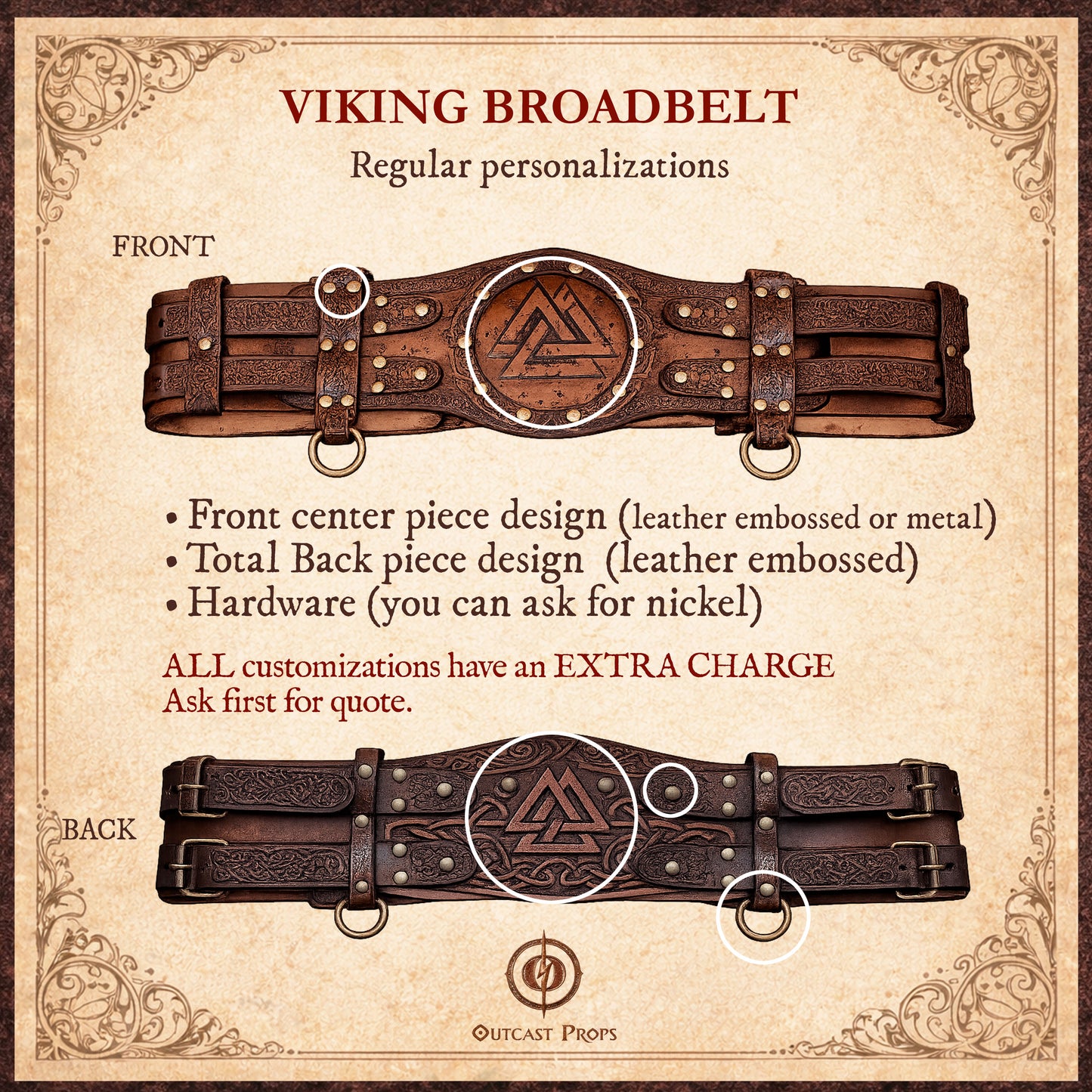 Viking Valknut Broadbelt