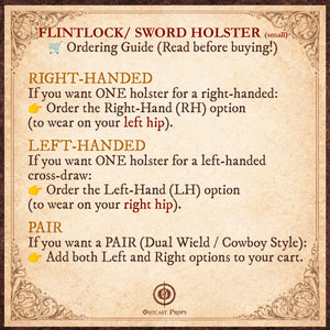 Flintlock Holster or Small Sword Frog (Ornated)