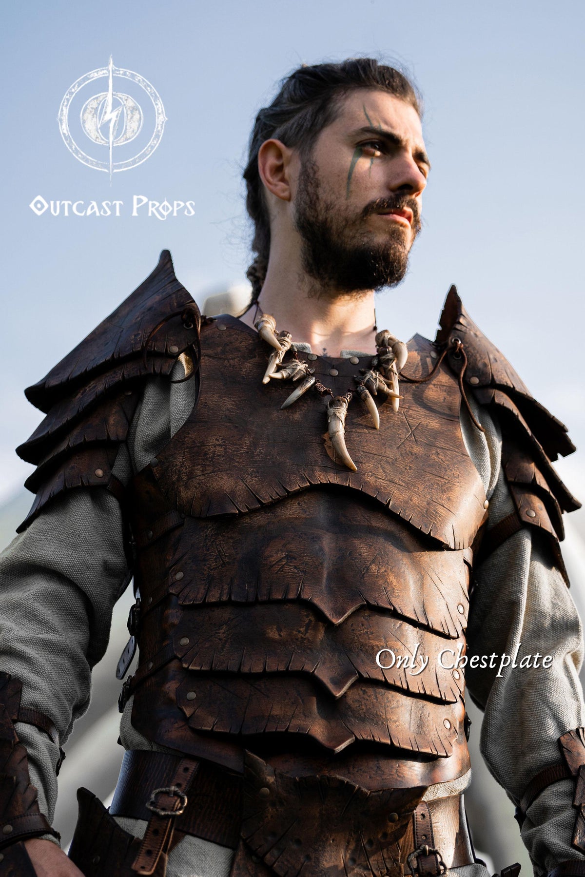 Dragon scale leather chestplate body armor for larp cosplay fantasy warrior costume barbarian armor medieval armor for men viking armor