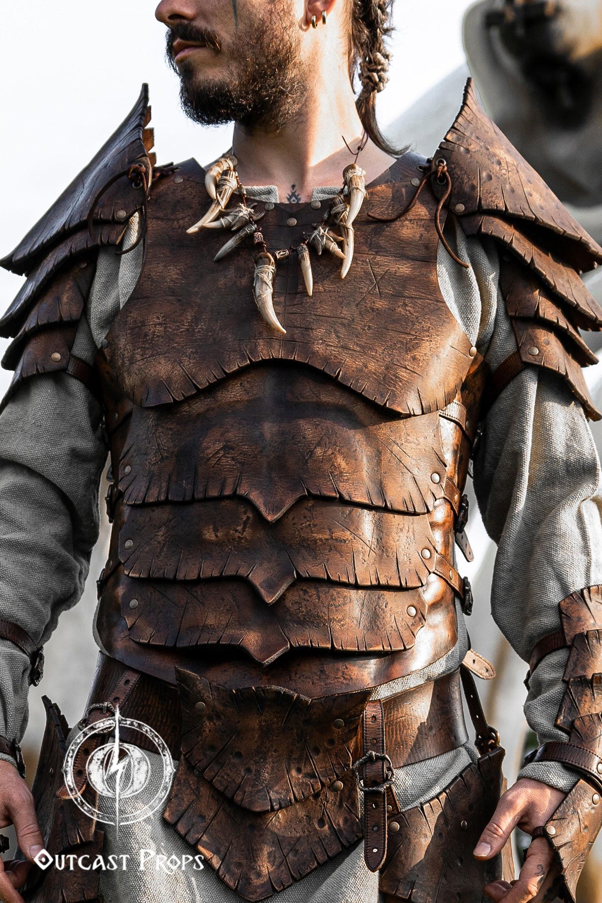 Dragon scale leather chestplate body armor for larp cosplay fantasy warrior costume barbarian armor medieval armor for men viking armor
