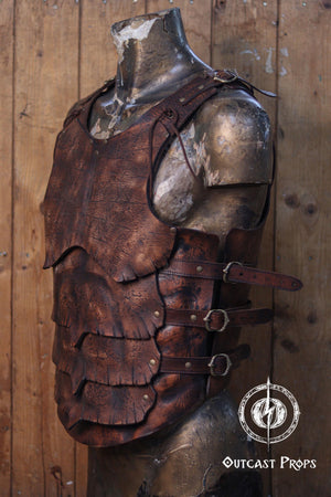 Dragon scale leather chestplate body armor for larp cosplay fantasy warrior costume barbarian armor medieval armor for men viking armor
