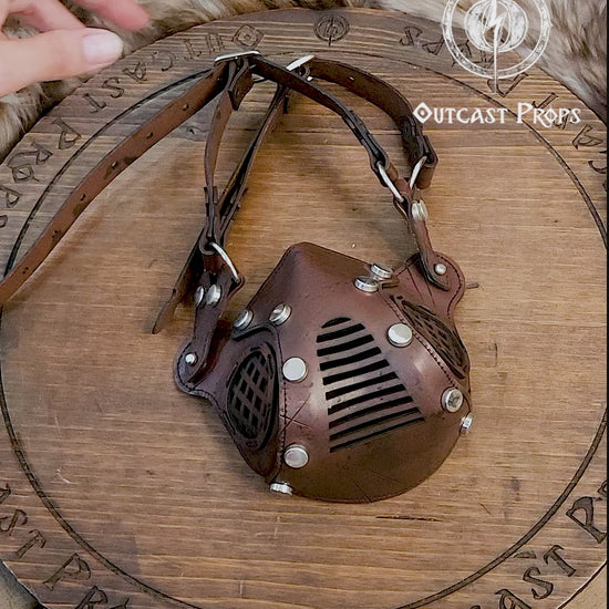 Face Mask Post Apocalyptic leather mask mad max diesel punk wasteland burning man protect Dystopian armor steampunk