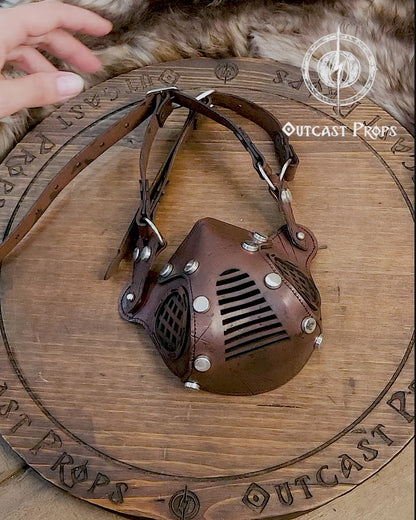 Face Mask Post Apocalyptic leather mask mad max diesel punk wasteland burning man protect Dystopian armor steampunk