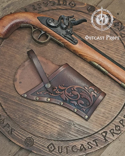Ornated Leather Flintlock Holster