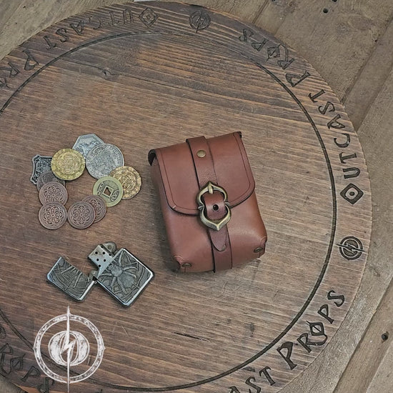 Tavern Small Leather Belt Pouch for Daily Wear LARP Renaissance Fair Viking Cosplay Medieval Accessory Steampunk Coin or Tobacco Pouch