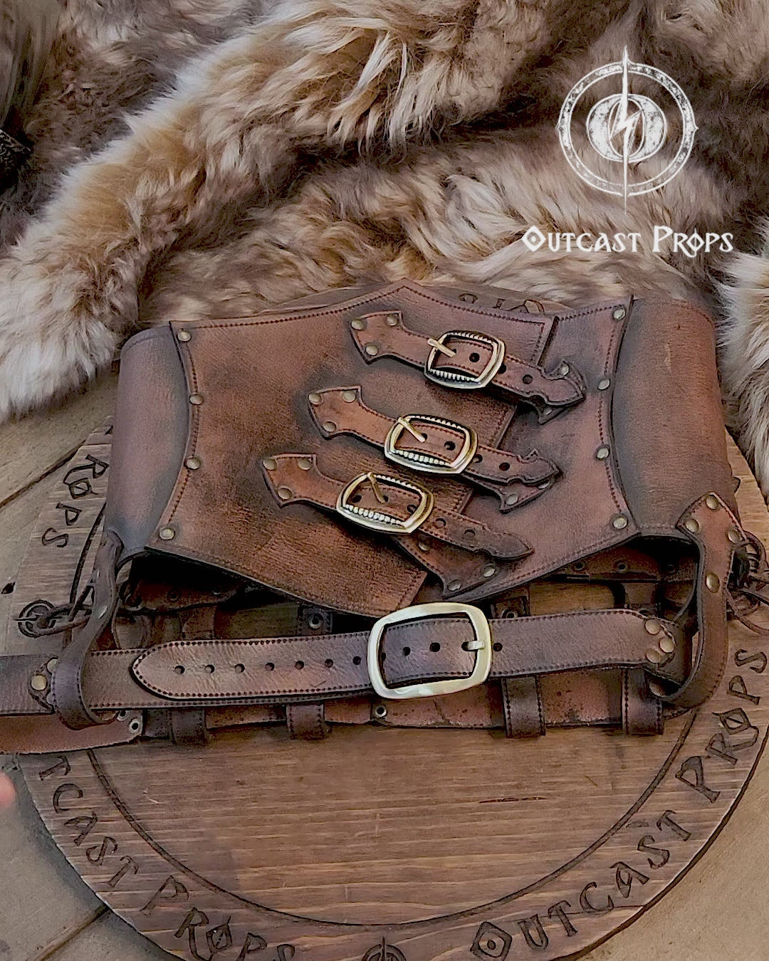 Leather Corset underbust - Steampunk larp burning man armor Witch. Brown Waist Cincher. Renfair underbust. Alchemist corset. 