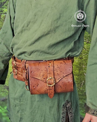 Barbarian Leather Belt Pouch