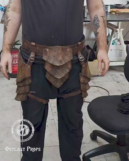 Barbarian Leather Tassets