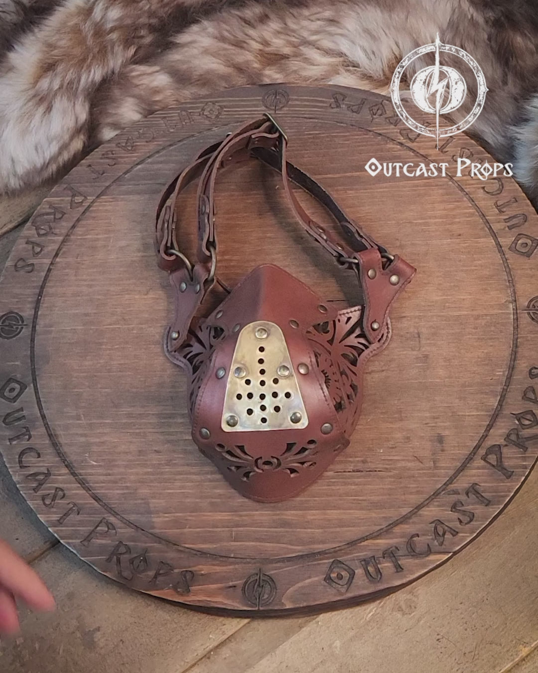 Leather face mask Steampunk Mask leather diesel punk wasteland burning man respirator Dystopian armor larp