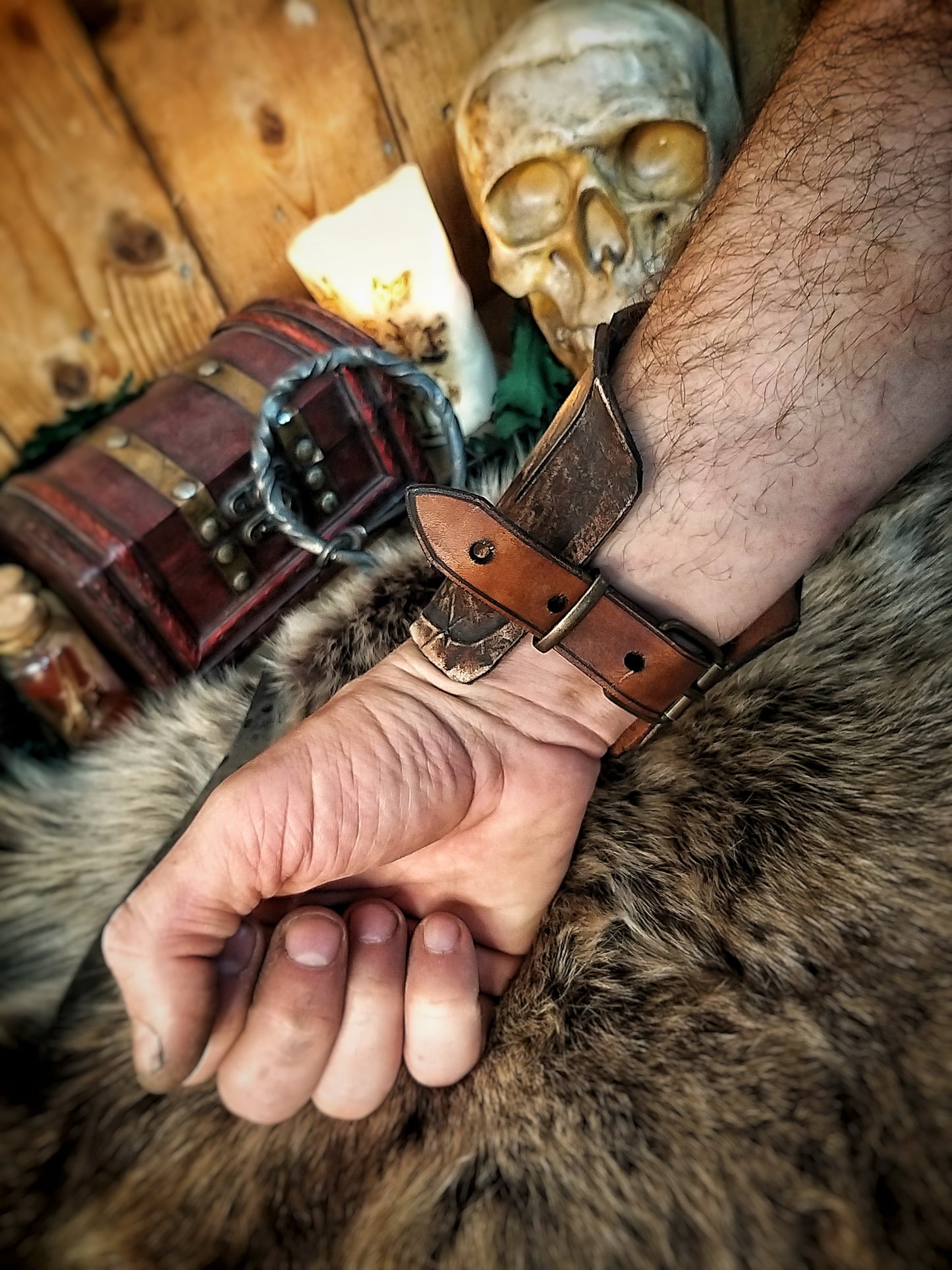 WOW Horde Leather Bracelet