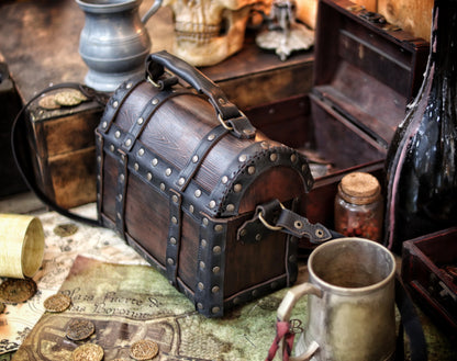 Pirate Chest Leather Bag