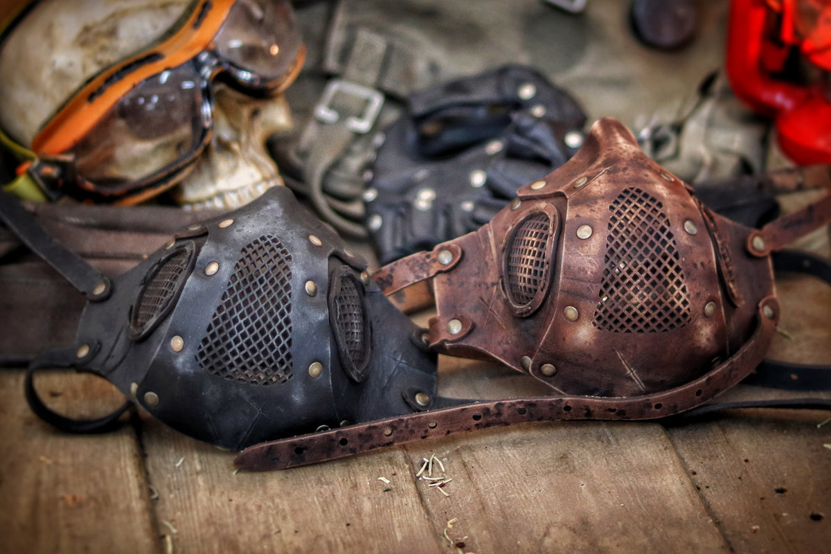 Rage Leather Face Mask