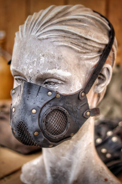 Rage Leather Face Mask