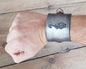 Death Eater Harry Potter Leather Silver wristband