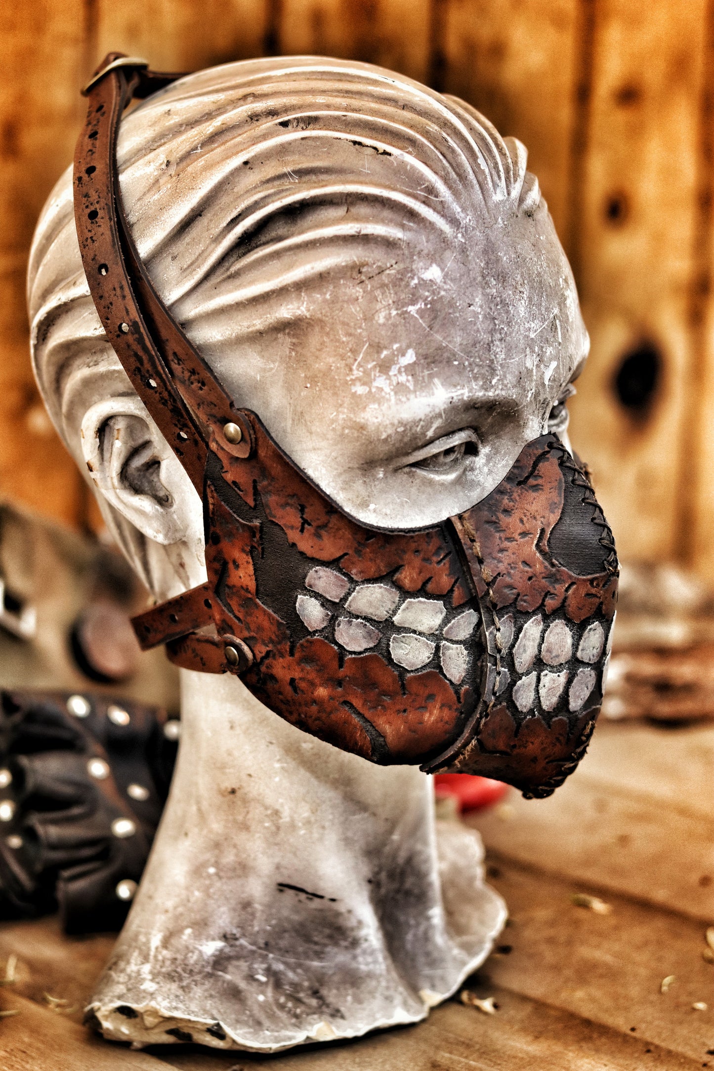 Zombie Leather Face Mask