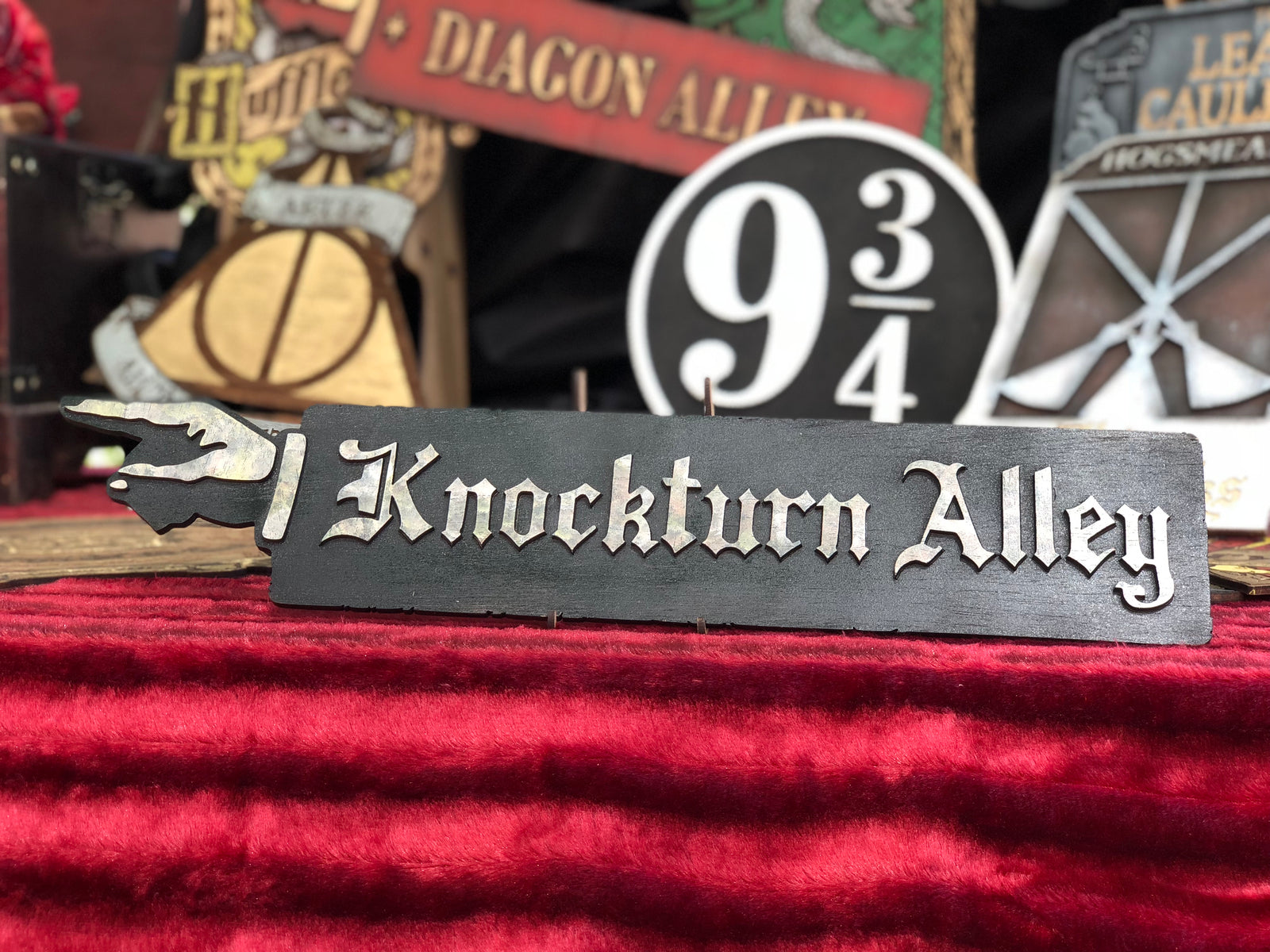 Knockturn Alley Wood Sign