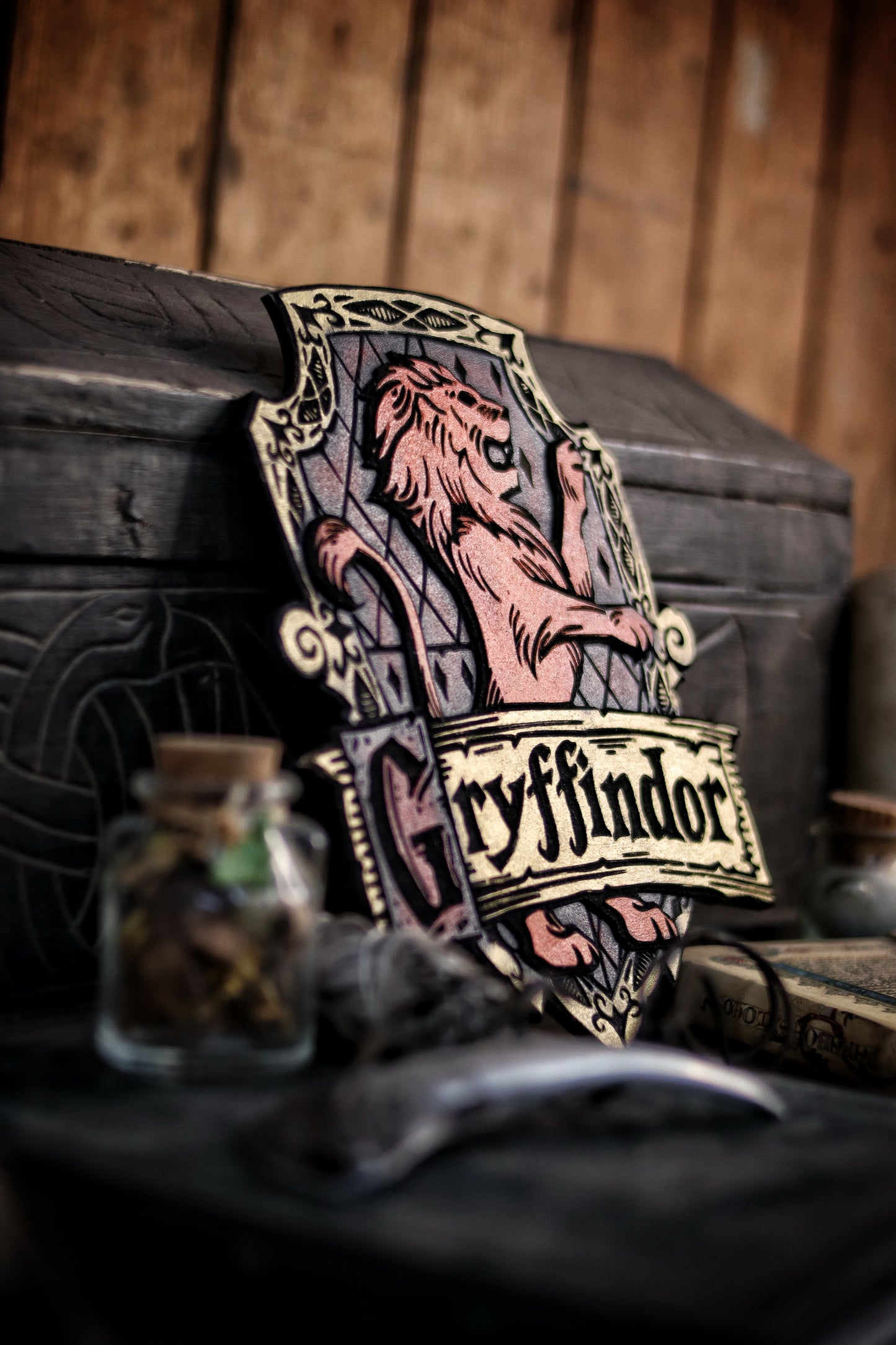 Gryffindor Wood Sign